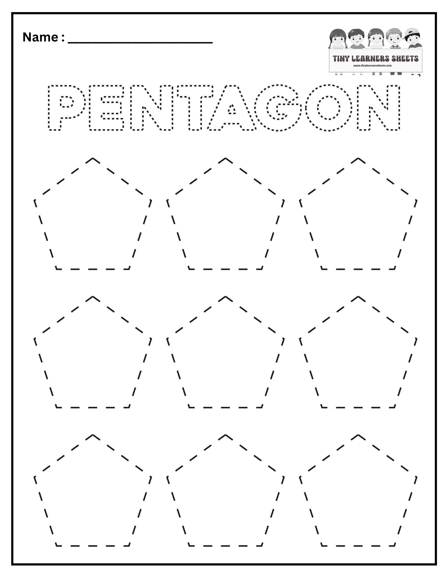 Trace Pentagon Shape